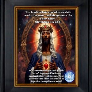 Black Jesus Christian Home Decor Art Print Inspirational Black Jesus Artistic